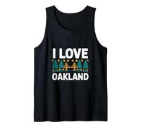 I Love Oakland Trees Bridge Tank Top