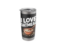 I Love Oatmeal Breakfast Lovers Fun Stainless Steel Insulated Tumbler