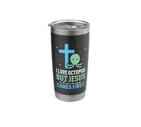 I Love Octopus but Jesus Always Comes First - Octopus Stainless Steel Insulated Tumbler