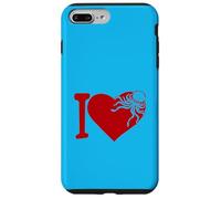 I Love Octopus Heart Symbol Cute Giant Squid Little Kraken Case for iPhone 7 Plus/8 Plus