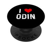 I Love Odin - Heart - Norse God Vikings Warrior Valhalla PopSockets Adhesive PopGrip