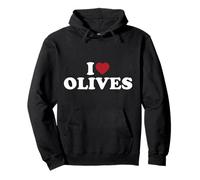I Love Olives Cute Food Lover Heart Design Pullover Hoodie