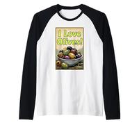 I Love Olives Delicious Raglan Baseball Tee