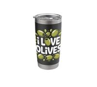 I Love Olives Fun Olive Enthusiast Design Stainless Steel Insulated Tumbler