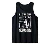 I Love one Woman and Several Guns Funny Gun Owner Tank Top