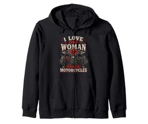 I Love One Woman And Several Motorcycles Zip Hoodie