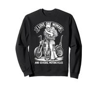 I Love One Woman Motorcycle Skeleton Biker Funny Motorcycles Sweatshirt