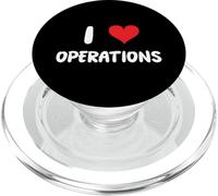 I Love Operations - Heart - Management Warehouse Process PopSockets PopGrip for MagSafe