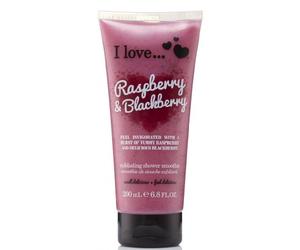 I Love Originals Raspberry & Blackberry Shower Smoothie, Enriched With Natural Almond Shell to Remove Impurities & Dead Cells, Leaves Skin Feeling Cleansed, Vegan-Friendly - 200ml
