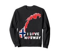 I Love Oslo Hello Norway Map Flag Proud Norwegian Daddy Mama Sweatshirt