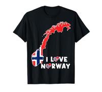 I Love Oslo Hello Norway Map Flag Proud Norwegian Daddy Mama T-Shirt
