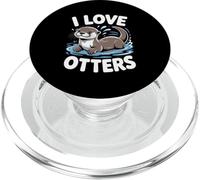 I Love Otters Adorable Water Creature PopSockets PopGrip for MagSafe