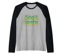 I Love Our Planet Eco Go Green - Eco Warrior Statement Raglan Baseball Tee
