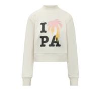 I Love PA Fitted Crew - female - Palm Angels - Sweatshirts - White - S - Sweatshirts & Hoodies S