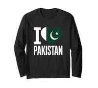 I Love Pakistan, Celebrate Pakistan, Pakistani Spirit Long Sleeve T-Shirt