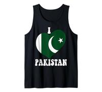 I Love Pakistan I Love Islamabad Proud Pakistani Flag Heart Tank Top