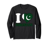 I Love Pakistan Pakistani Pride Pakistani Roots Pakistan Long Sleeve T-Shirt