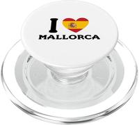 I Love Palma De Mallorca Spain Heart Spanish Flag PopSockets PopGrip for MagSafe
