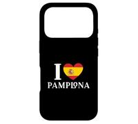 I Love Pamplona Spain Heart Spanish Flag Case for iPhone 17 Pro