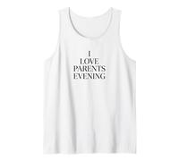 I Love Parents Evening Funny Teacher White Lie Party Tank Top