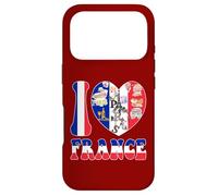 I Love Paris France Flag Heart Happy French Language Week Case for iPhone 17 Pro