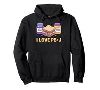I Love PB + J Food Couples Peanut Butter Pullover Hoodie