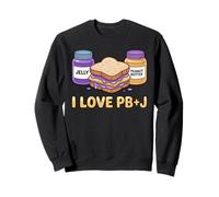 I Love PB + J Food Couples Peanut Butter Sweatshirt