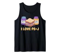 I Love PB + J Food Couples Peanut Butter Tank Top