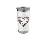 I Love Peace Dove Easter March World Peace Stainless Steel Insulated Tumbler
