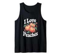 I Love Peaches Fruit Fun Summer Vibes Tank Top