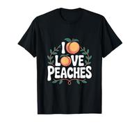 I Love Peaches Fun Fruit Enthusiast T-Shirt