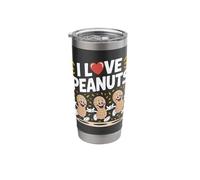 I Love Peanuts Fun Cartoon Design Stainless Steel Insulated Tumbler