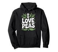I Love Peas Enthusiast Vegetable Lover Pullover Hoodie