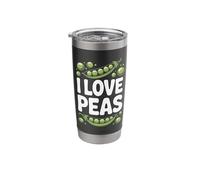 I Love Peas Vegetables Cute Peas Fun Stainless Steel Insulated Tumbler