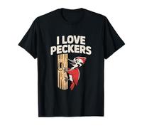 I Love Peckers Woodpecker Bird Watching Humor T-Shirt