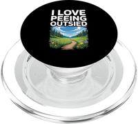 I Love Peeing Outside Nature Lover PopSockets PopGrip for MagSafe
