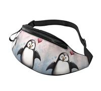 I Love Penguins Bum Bag Waist Fanny Pack,Adjustable Waist Bag for Women Men