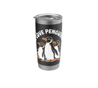I Love Penguins Cute Animal Design Stainless Steel Insulated Tumbler
