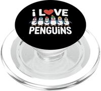 I Love Penguins Cute Penguin Design PopSockets PopGrip for MagSafe