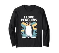 I Love Penguins Cute Penguin Enthusiast Long Sleeve T-Shirt