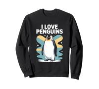 I Love Penguins Cute Penguin Enthusiast Sweatshirt
