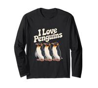 I Love Penguins Cute Penguin Lovers Long Sleeve T-Shirt