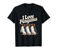 I Love Penguins Cute Penguin Lovers T-Shirt