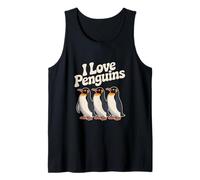 I Love Penguins Cute Penguin Lovers Tank Top