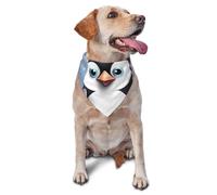 I Love Penguins Dog Bandana Pet Scarf Accessories for Small Medium Dogs Cats Photo Prop, Triangle Pet Bandanas Adjustable Puppy Bib Washable Dog Kerchief Puppy Neckerchief