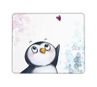 I Love Penguins Enhanced Control Mouse Pad with Lock Stitch Edge Large Thick Non-Slip Desk Mat for Office Task