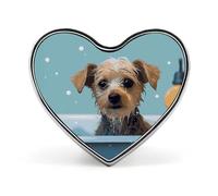 I Love Penguins Lapel Pin Heart Brooches And Pins - Metal Badge for Shirts, Jackets, Hats | Durable Fashion Accessory & Gift for Men, Women, Events, Funny Dog in Bathtub, Love form