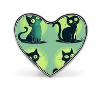 I Love Penguins Lapel Pin Heart Brooches And Pins - Metal Badge for Shirts, Jackets, Hats | Durable Fashion Accessory & Gift for Men, Women, Events, Colorful Cartoon Cat, Love form