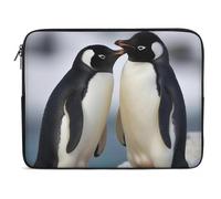 I Love Penguins Laptop Sleeve 10inch Laptop Protective Case for Women Men Shockproof Computer Cover Portable Notebook Briefcases Computer Carrying Bag Lap Top Protector Compatible with Notebooks