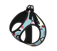 I Love Penguins Print Reflective No Choke Pet Vest Harness,Adjustable Soft Padded Dog Harness With Easy Control Handle